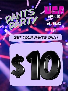 Pants Party Train!
Women’s $10 unlisted